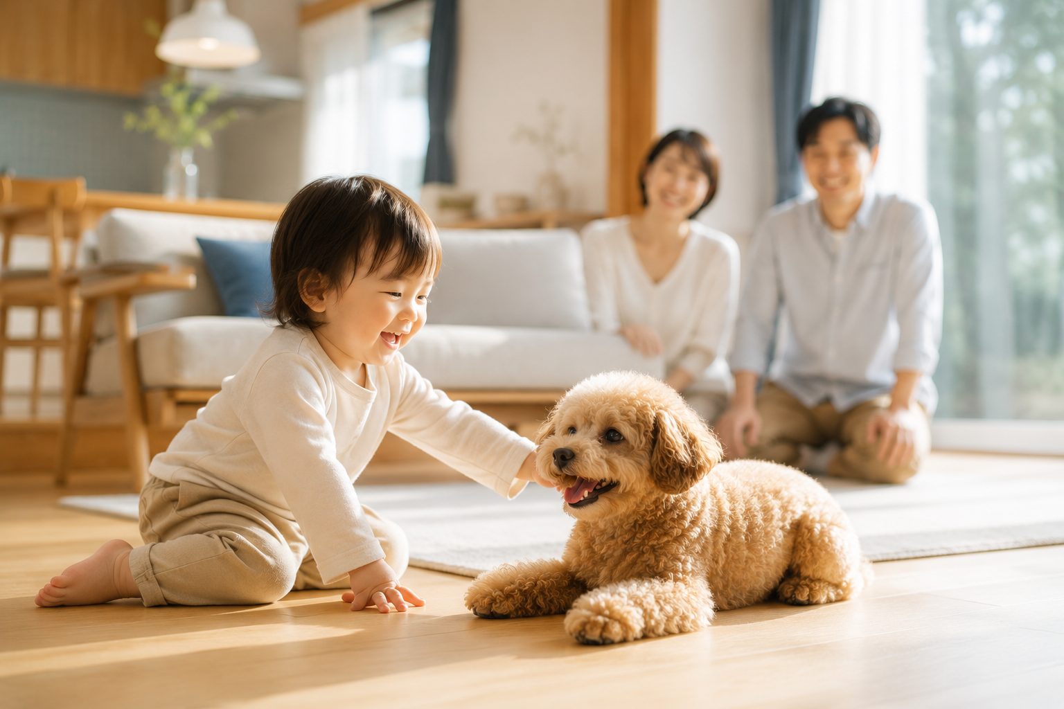 子どもとペットが安心して過ごすご家庭